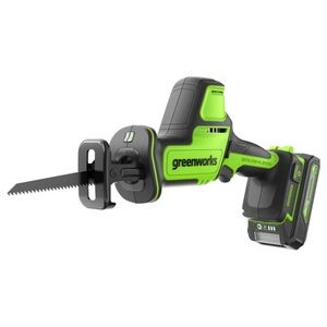 Greenworks POWERALL 24V Cordless Brushless 1in Recip Saw NEW